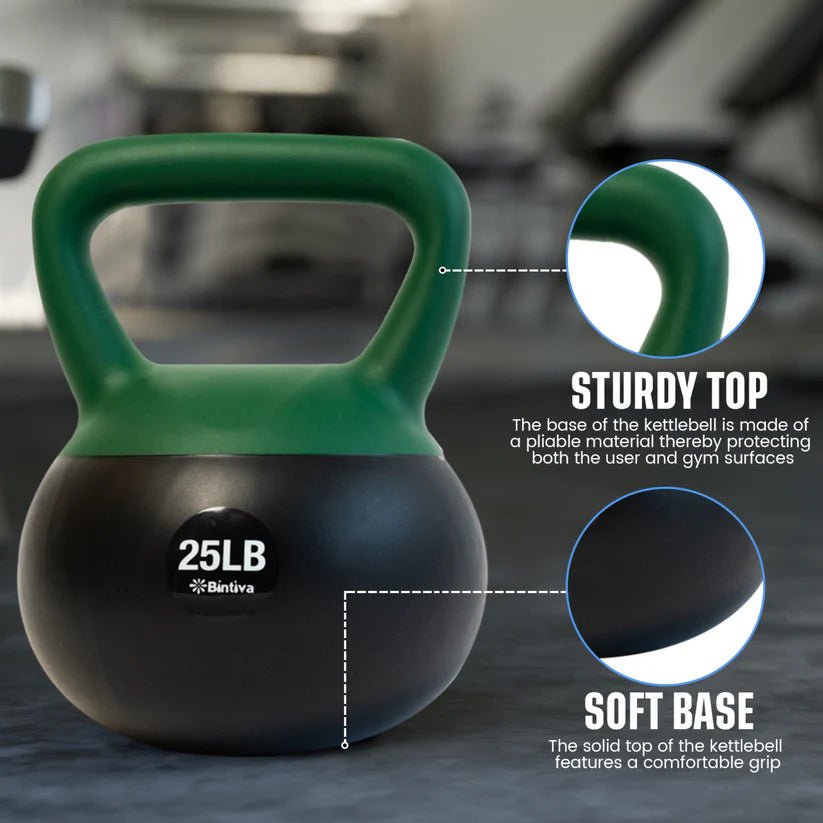 Bintiva Sea and Iron Sand Filled Soft Kettlebell - SchoolOutlet