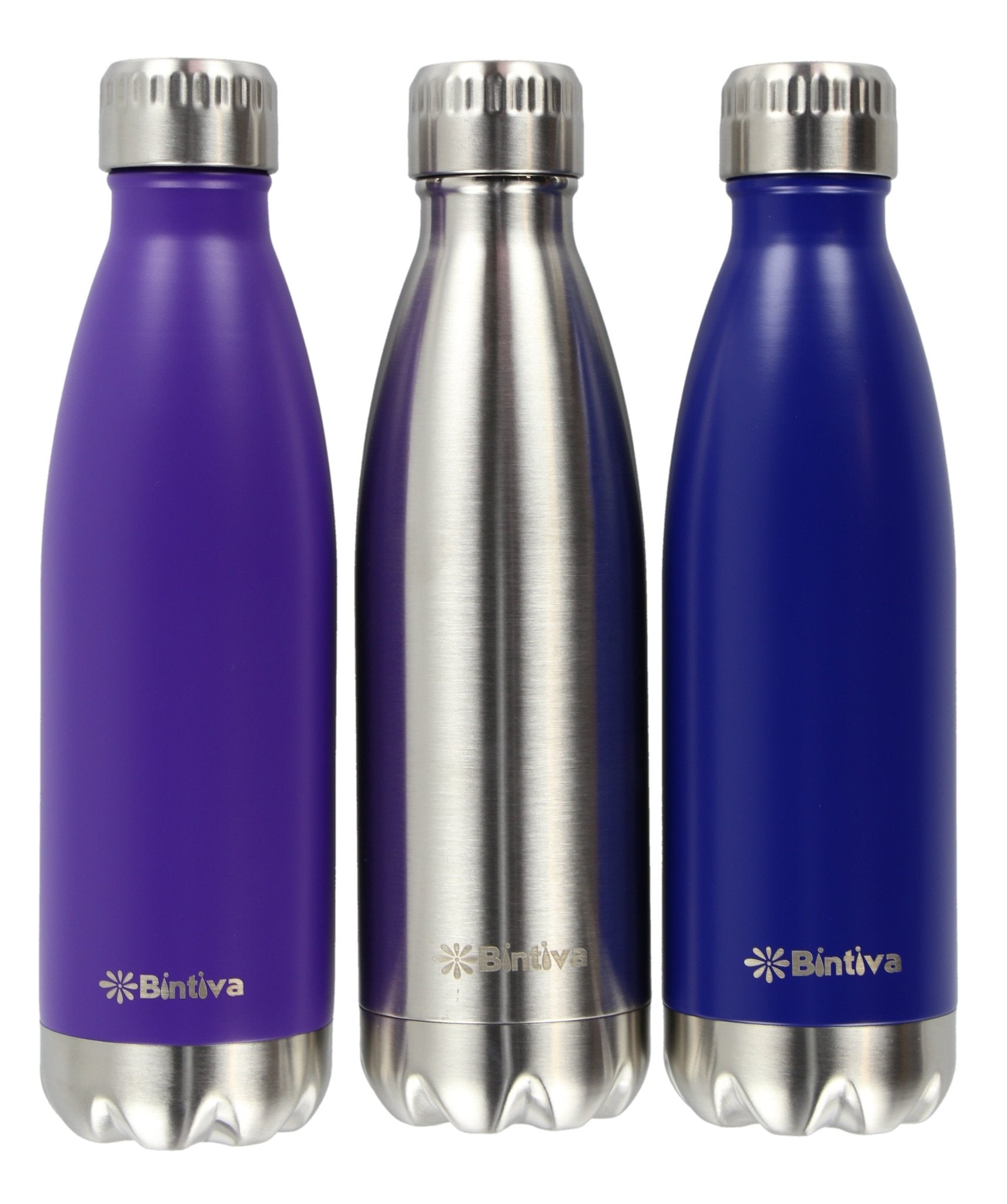 Bintiva Double Walled Vacuum Insulated Stainless Steel Water Bottle - SchoolOutlet