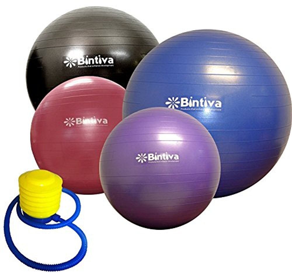 Bintiva Anti - burst Fitness Exercise Stability Yoga Ball / Swiss Gym Birthing Ball - SchoolOutlet