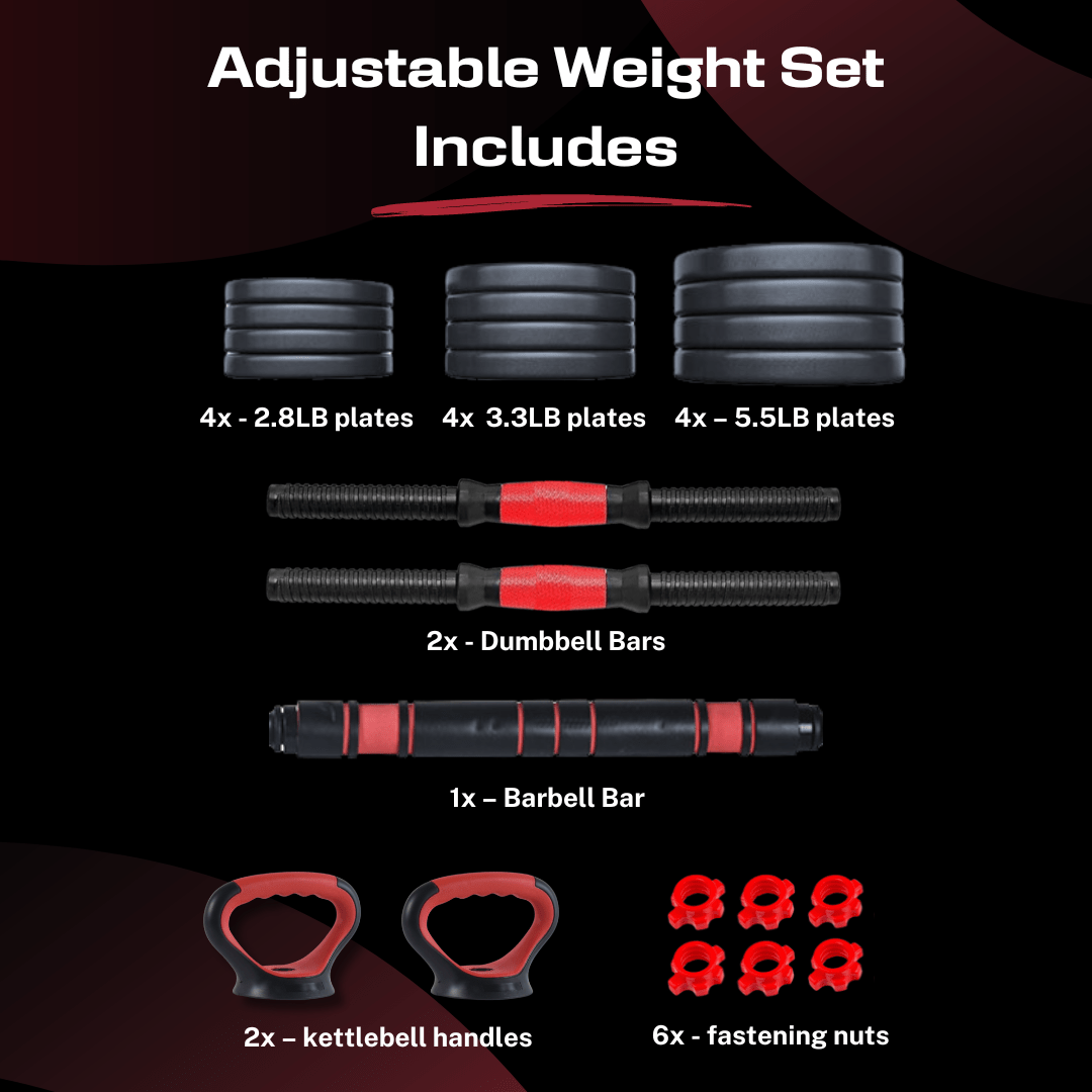 Bintiva Six - in - One Dumbbell Set - SchoolOutlet
