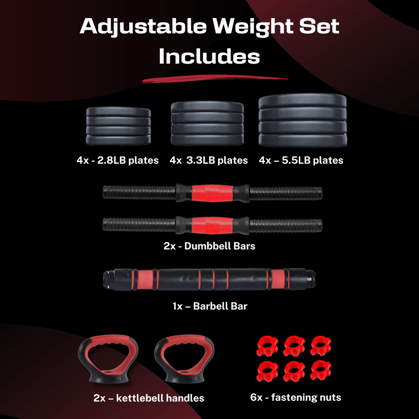 Bintiva Six - in - One Dumbbell Set - SchoolOutlet