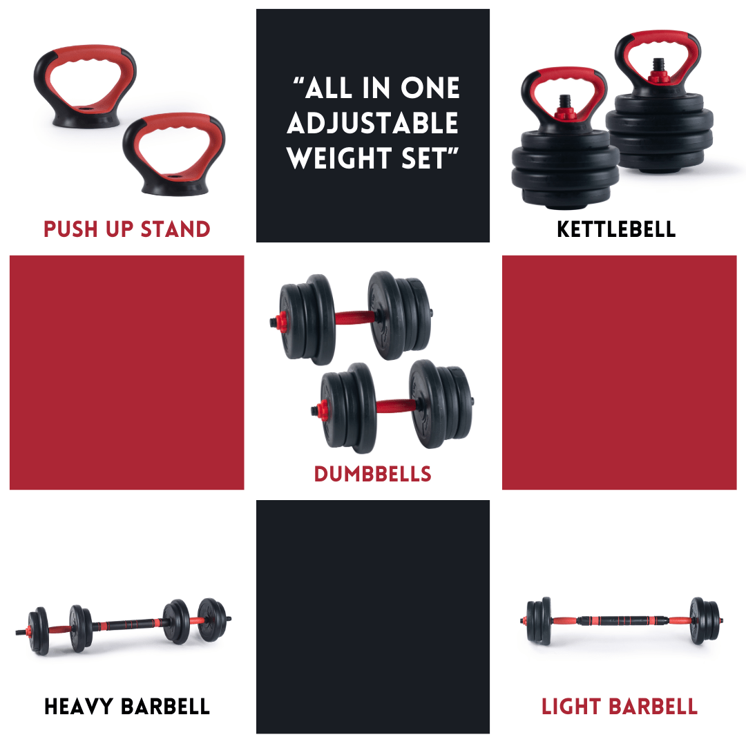 Bintiva Six - in - One Dumbbell Set - SchoolOutlet