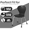 Bintiva ZUUL Stackable Chair Series - School Chair 12" Height with Ball Glides - SchoolOutlet