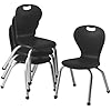 Bintiva ZUUL Stackable Chair Series - School Chair 12" Height with Ball Glides - SchoolOutlet