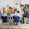 Bintiva ZUUL Stackable Chair Series - School Chair 12" Height with Ball Glides - SchoolOutlet