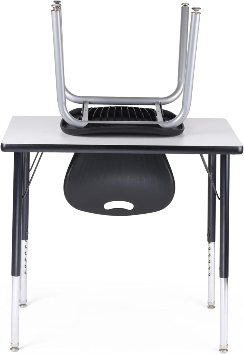 Bintiva ZUUL Stackable Chair Series - School Chair 18" Height with Self Level Glides - SchoolOutlet