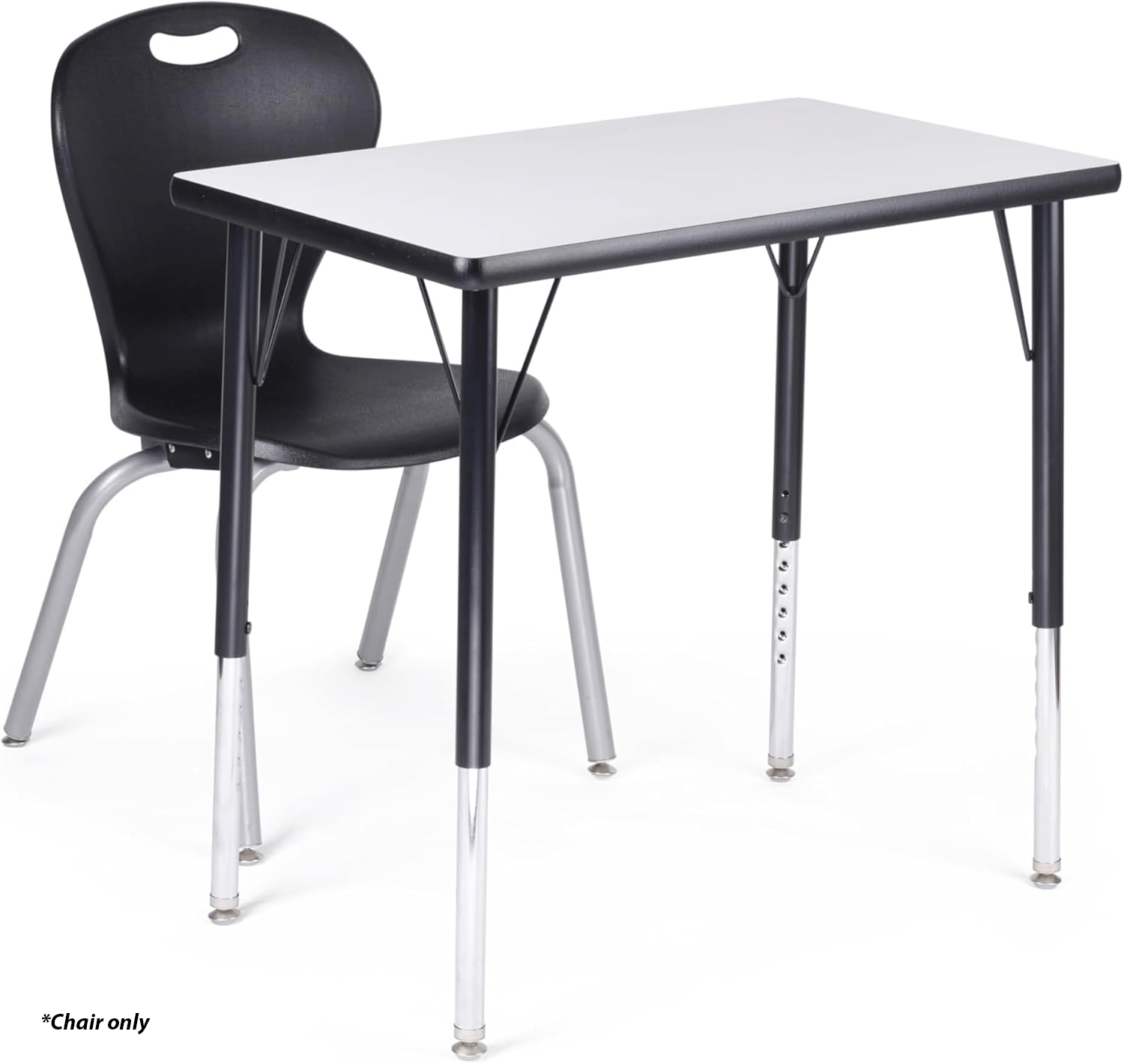 Bintiva ZUUL Stackable Chair Series - School Chair 18" Height with Self Level Glides - SchoolOutlet