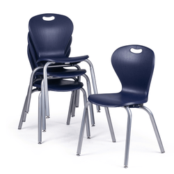 Bintiva ZUUL Stackable Chair Series - School Chair 18" Height with Self Level Glides