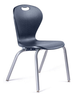 Bintiva ZUUL Stackable Chair Series - School Chair 18" Height with Self Level Glides