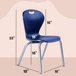 Bintiva ZUUL Stackable Chair Series - School Chair 18