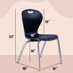 Bintiva ZUUL Stackable Chair Series - School Chair 18