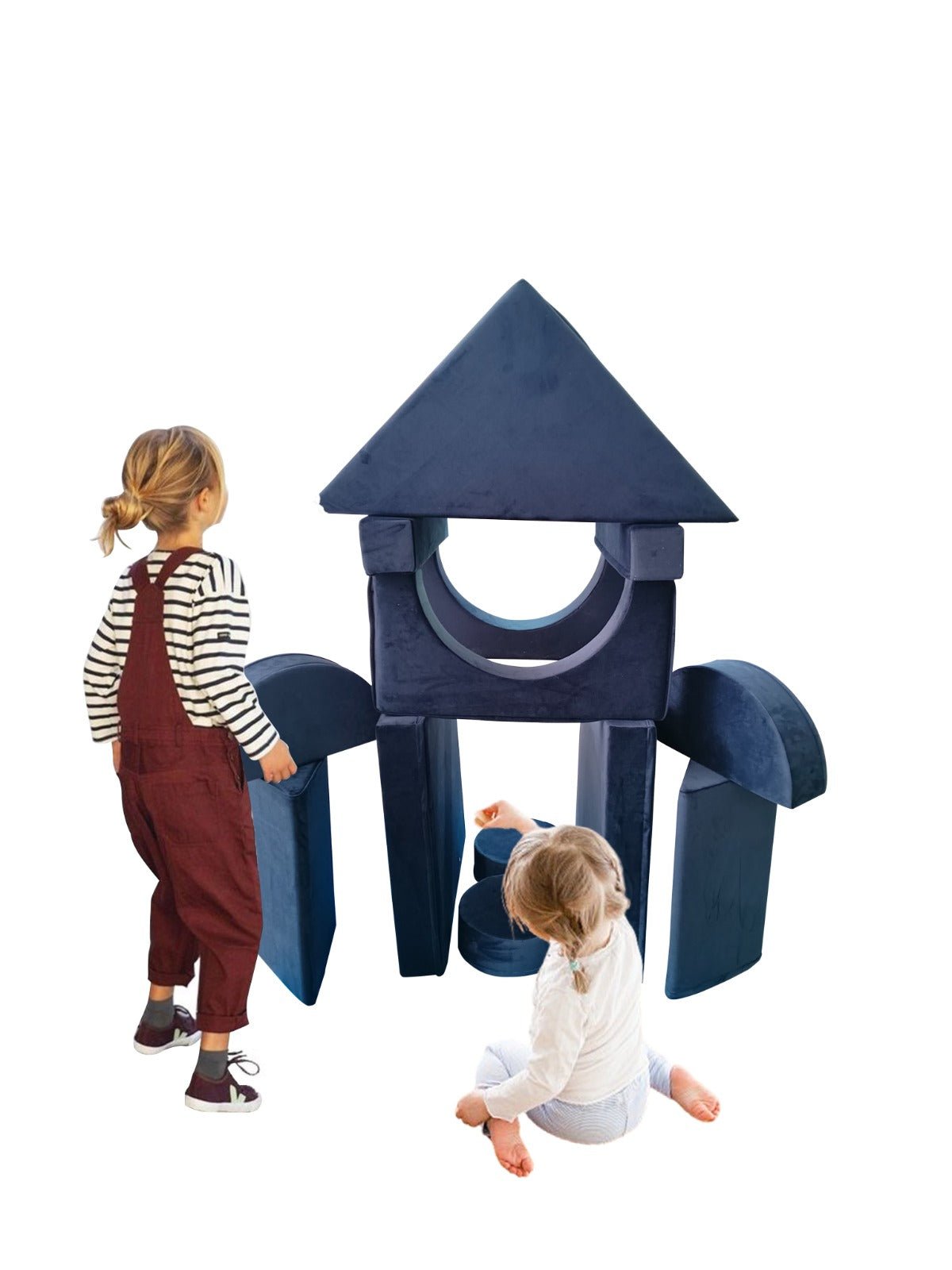 Bintiva Modular Children’s Sofa Set (SC - MODSOFA - BLU - BT) - SchoolOutlet