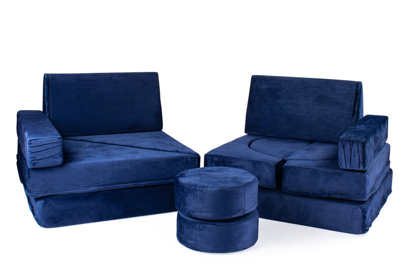 Bintiva Modular Children’s Sofa Set (SC - MODSOFA - BLU - BT) - SchoolOutlet