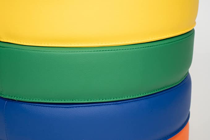 Bintiva Set of 6 Round Vinyl Floor Cushions 15 in Diameter - SchoolOutlet