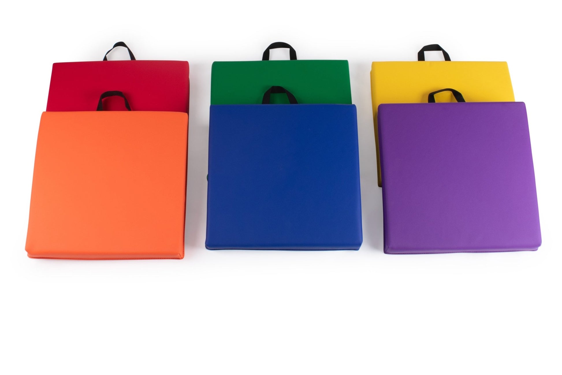 Bintiva Set of 6 Square Vinyl Floor Cushions - SchoolOutlet