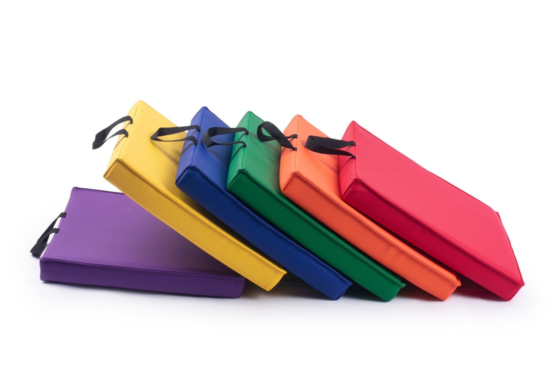 Bintiva Set of 6 Square Vinyl Floor Cushions - SchoolOutlet