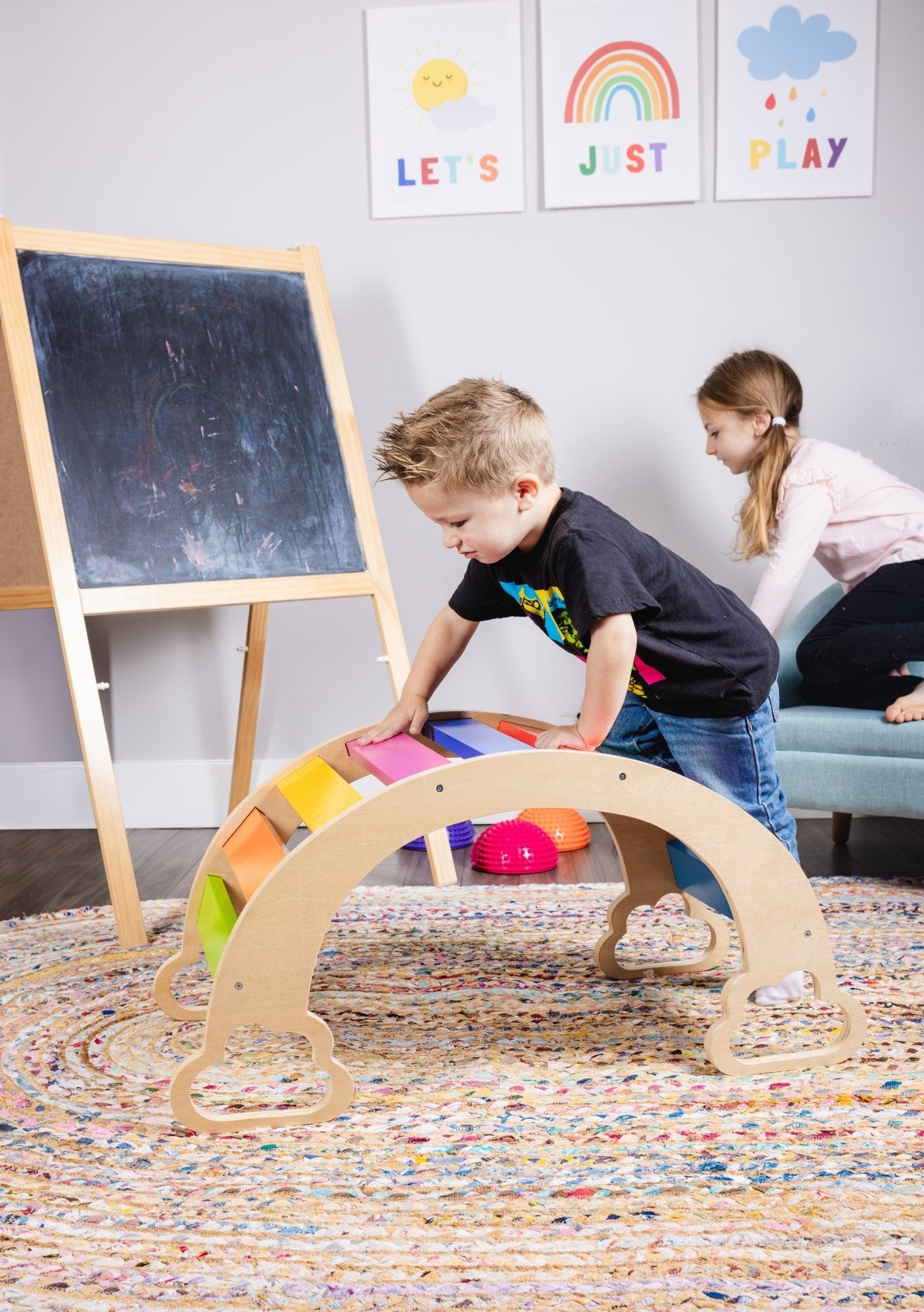 Bintiva Children's Climber and Rocker Combo - SchoolOutlet