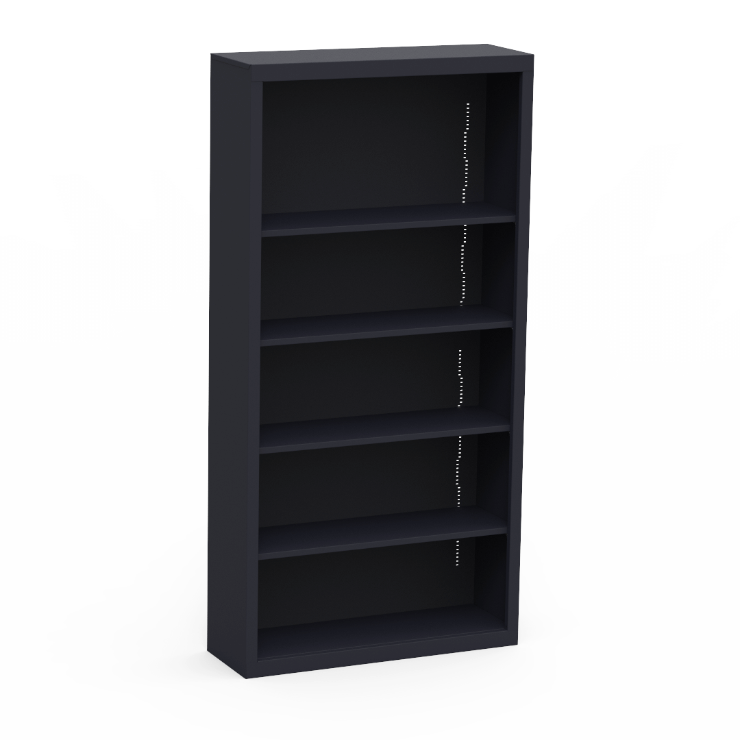 Virco 72" Metal Bookcase with Five Shelves 36"W x 12"D x 72"H (BOOKCASE-BCM3672)