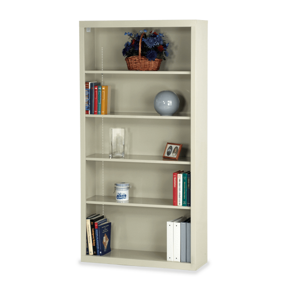 Virco 72" Metal Bookcase with Five Shelves 36"W x 12"D x 72"H (BOOKCASE-BCM3672)