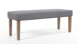 Boss Poly-Linen Weave Bench, Grey (B100DW)