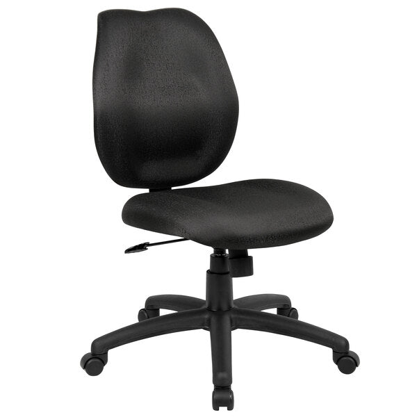 Boss Mid - Back Armless Task Chair, Black (B1016) - SchoolOutlet