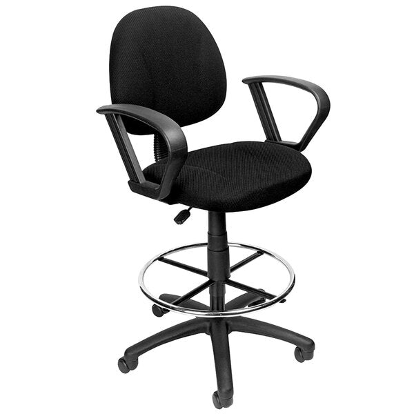 Boss Drafting Stool with Footring and Loop Arms (B1617) - SchoolOutlet