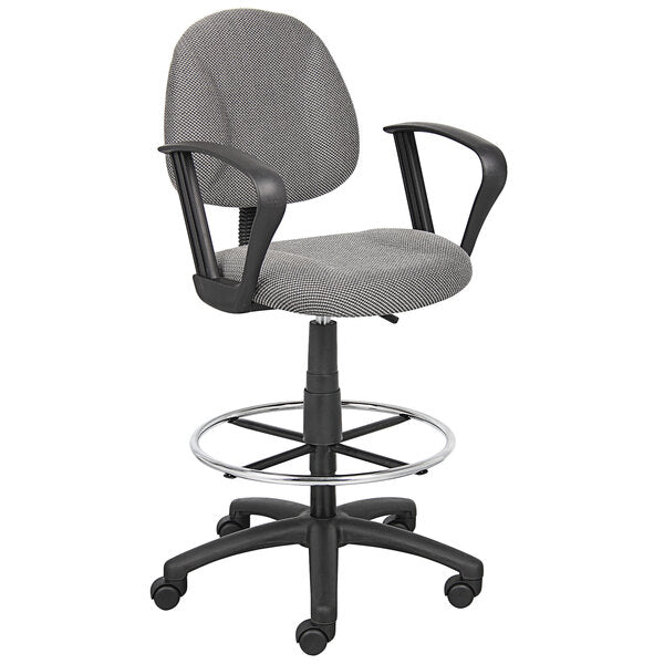Boss Drafting Stool with Footring and Loop Arms (B1617) - SchoolOutlet