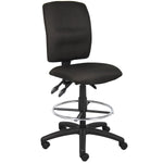 Boss Multi - Function Fabric Drafting Stool, Black (B1635) - SchoolOutlet