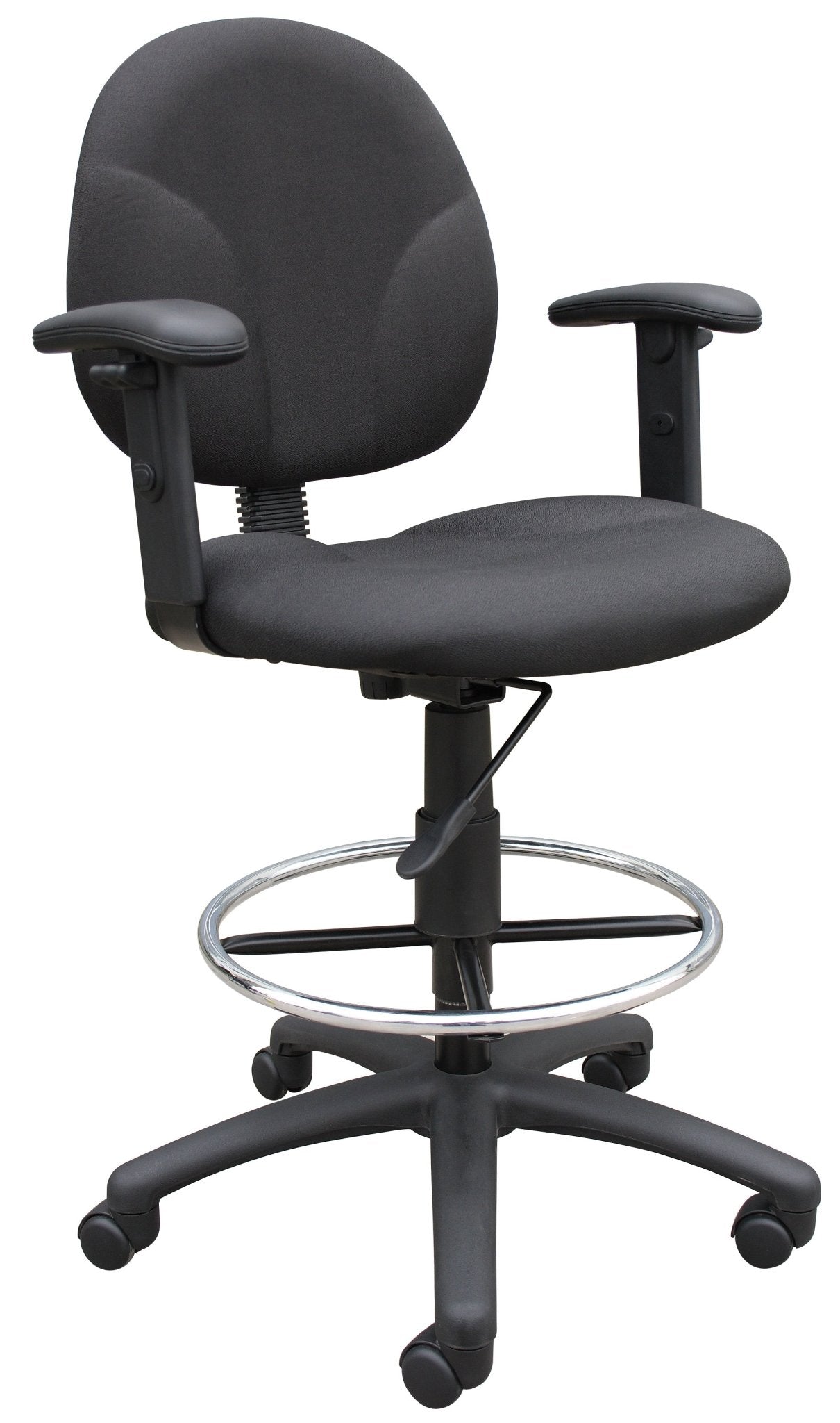 Boss Drafting Stool with Adjustable Arms and Footring (B1691) - SchoolOutlet