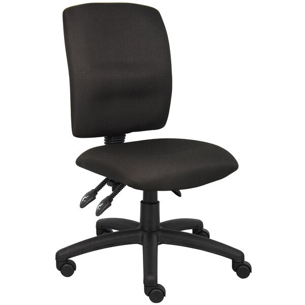 Boss Fabric Multi - Function Task Chair, Black (B3035) - SchoolOutlet