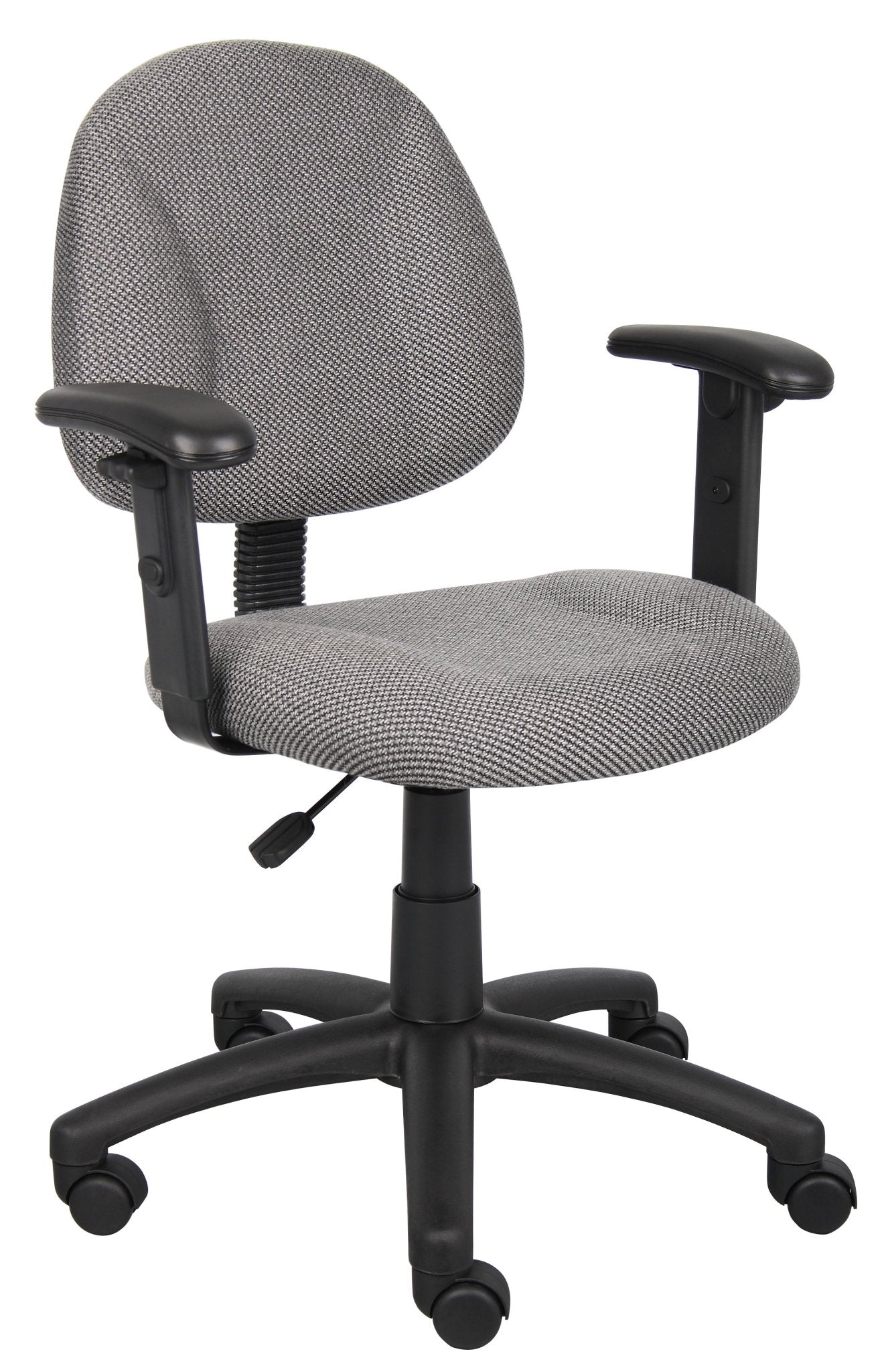 Boss Tweed Perfect Posture Deluxe Office Task Chair with Adjustable Arms (B316) - SchoolOutlet
