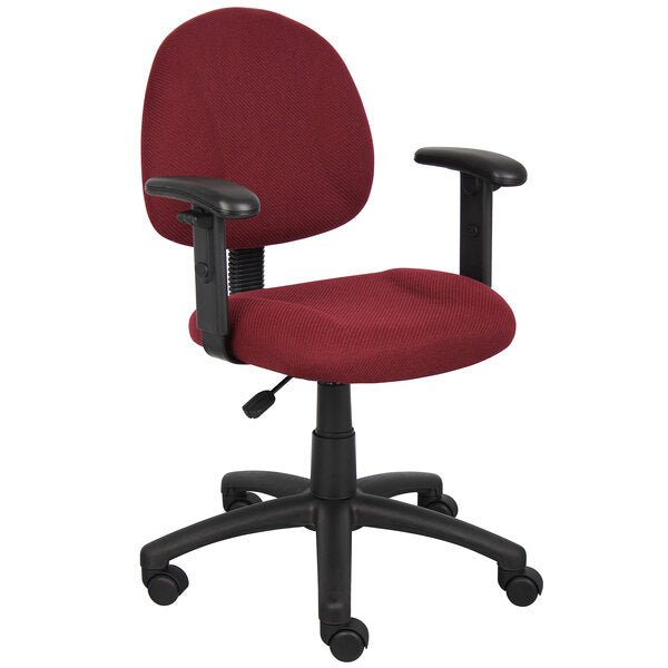 Boss Tweed Perfect Posture Deluxe Office Task Chair with Adjustable Arms (B316) - SchoolOutlet
