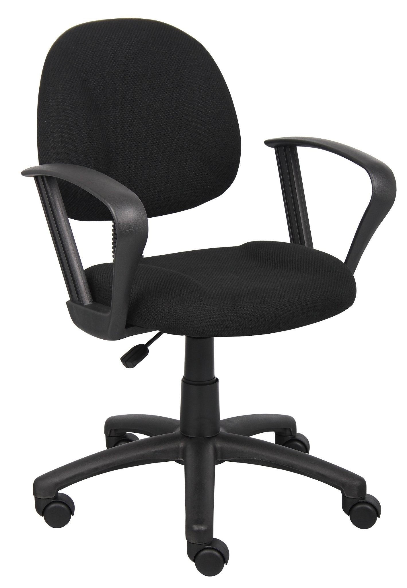 Boss Tweed Perfect Posture Deluxe Office Task Chair with Loop Arms (B317) - SchoolOutlet