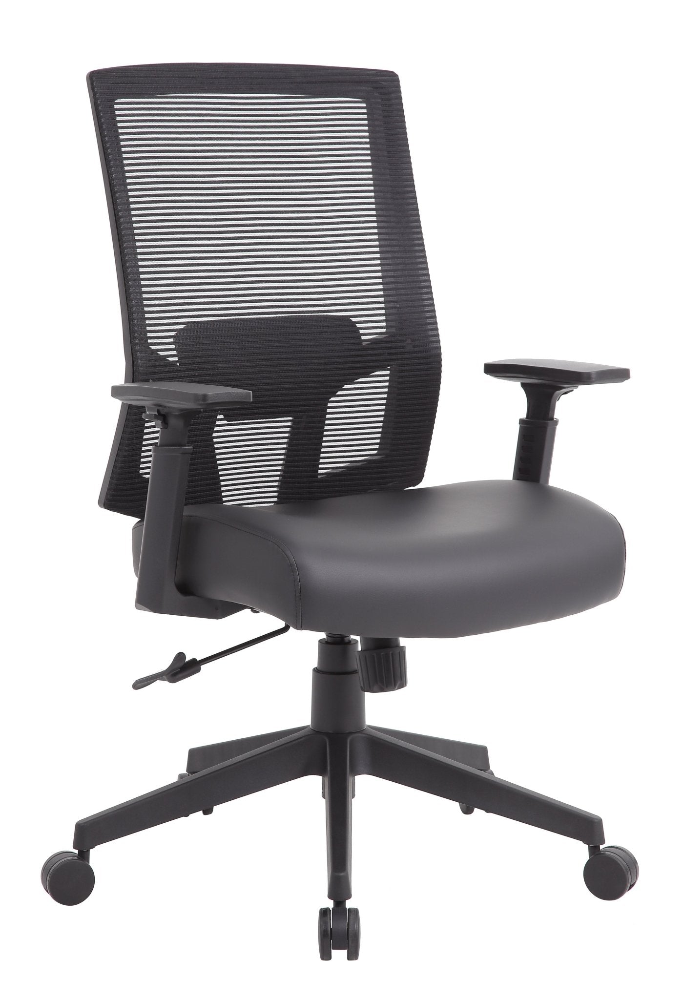 Boss Mesh Back Task Chair with Casters, Black (B6044AM) - SchoolOutlet