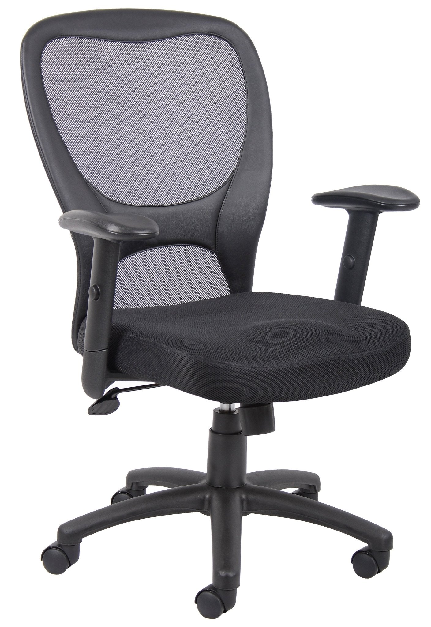 Boss Budget Mesh Task Chair, Black (B6508) - SchoolOutlet