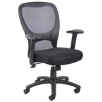 Boss Budget Mesh Task Chair, Black (B6508) - SchoolOutlet