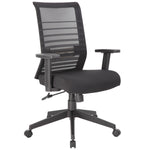 Boss Mesh Task Chair with Synchro - Tilt Mechanism, Black (B6566) - SchoolOutlet
