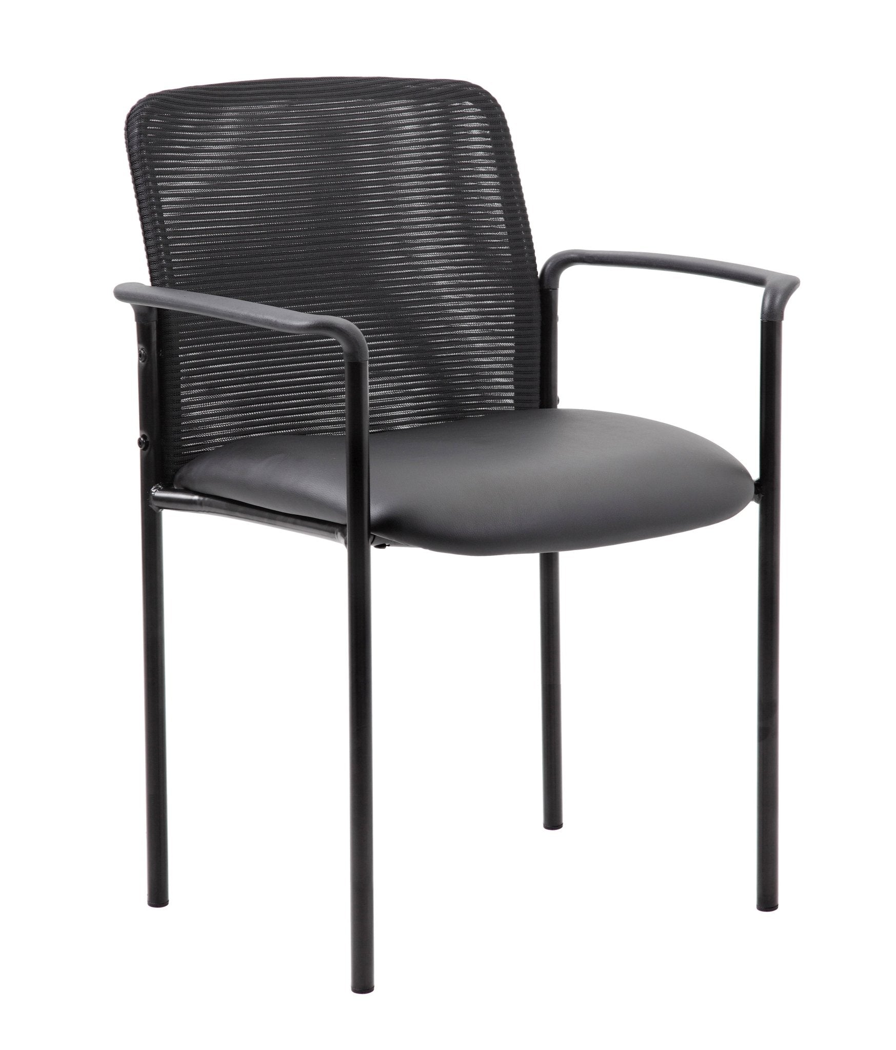 Boss Mesh Stackable Guest Chair with Arms (B6909) - SchoolOutlet