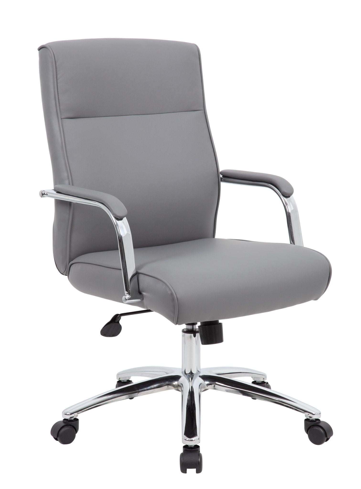 Boss Executive Black CaressoftPlus Conference Chair (B696C) - SchoolOutlet