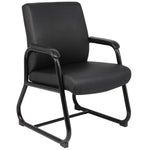 Boss Heavy Duty Caressoft Guest Chair, Black (B709) - SchoolOutlet