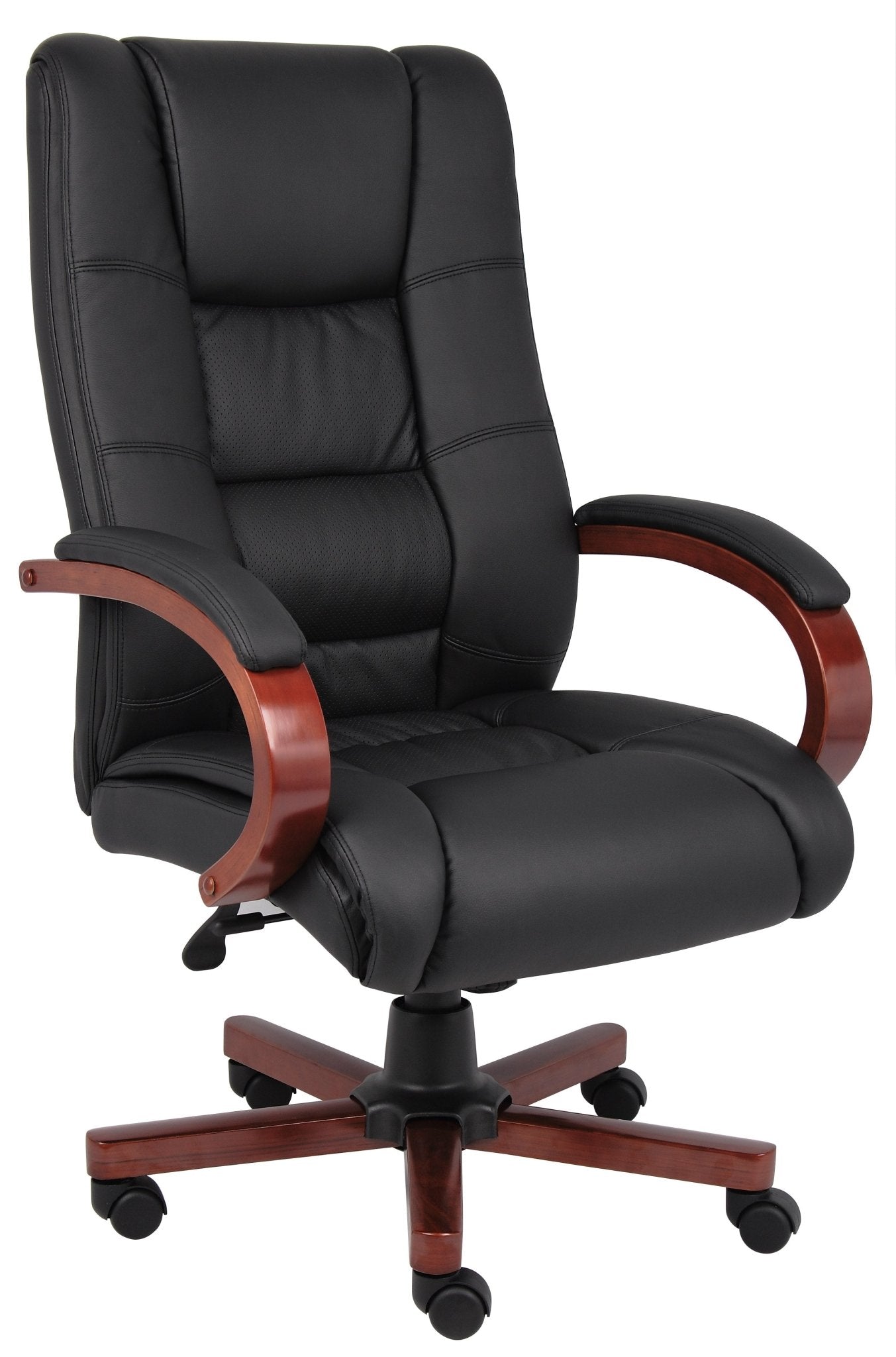 Boss High Back Executive Wood Finished Chairs (B8991) - SchoolOutlet