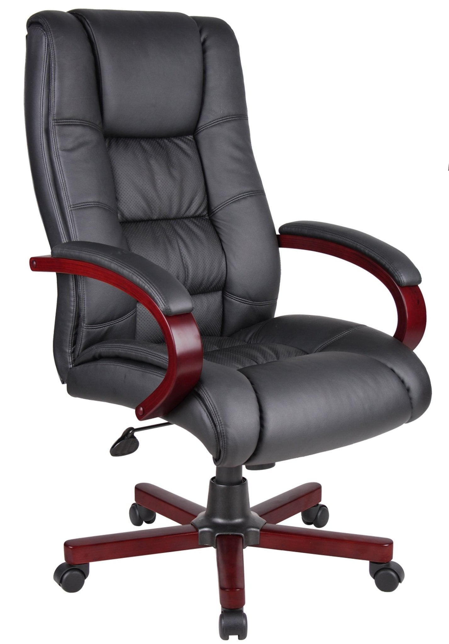 Boss High Back Executive Wood Finished Chairs (B8991) - SchoolOutlet