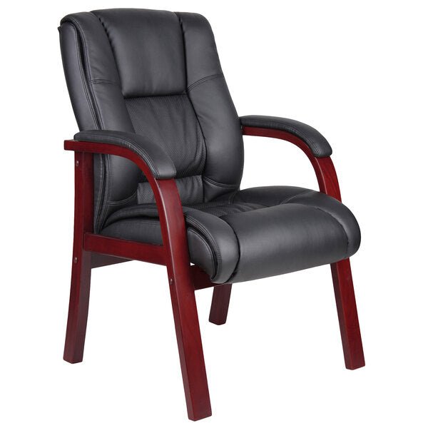 Boss Mid Back Wood Finished guest, accent or dining chair (B8999) - SchoolOutlet