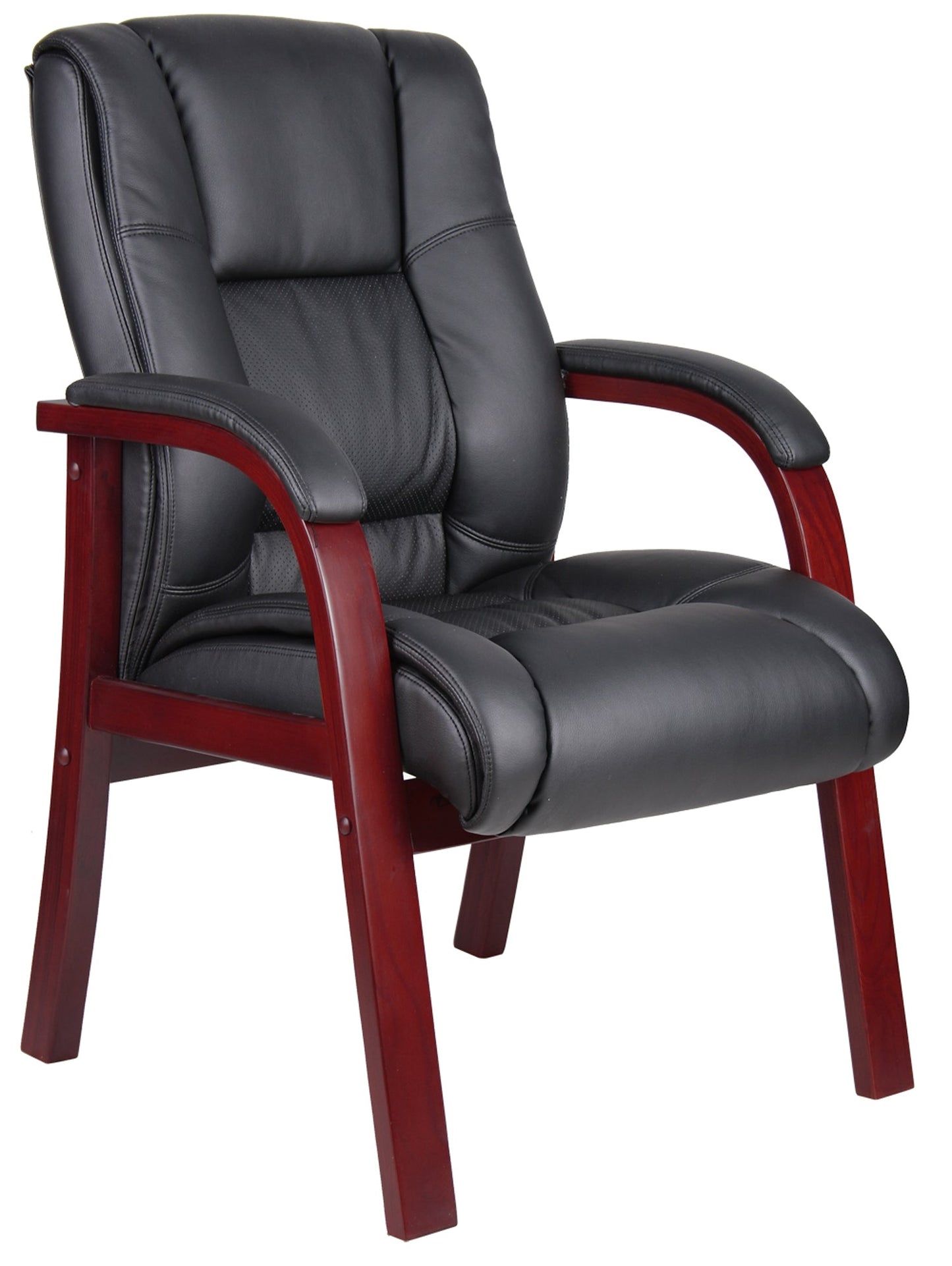 Boss Mid Back Wood Finished guest, accent or dining chair (B8999) - SchoolOutlet