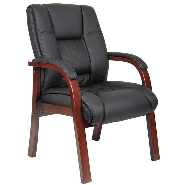 Boss Mid Back Wood Finished guest, accent or dining chair (B8999) - SchoolOutlet