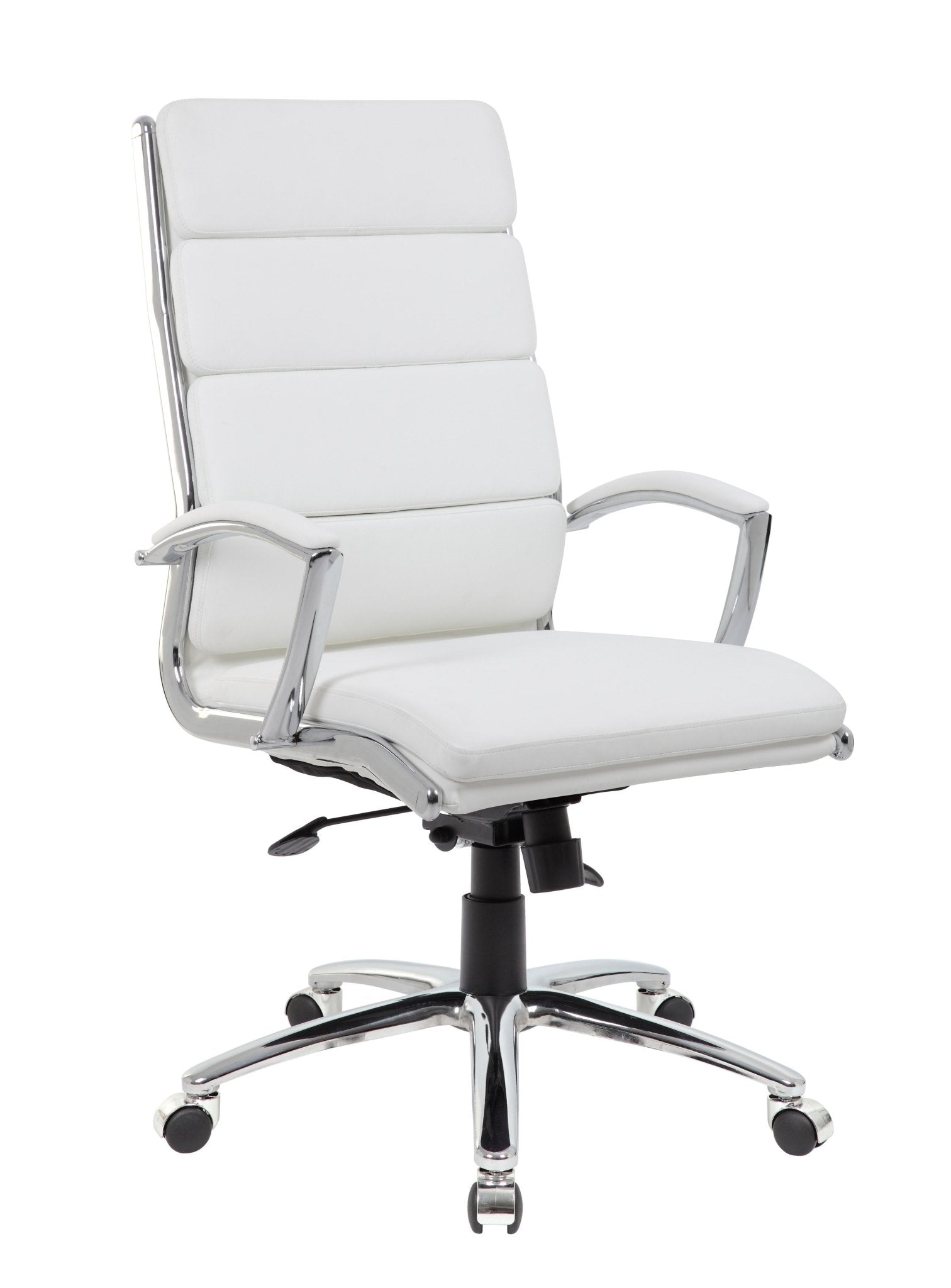 Boss Beige CaressoftPlus Vinyl High - Back Executive Chair (B9471) - SchoolOutlet