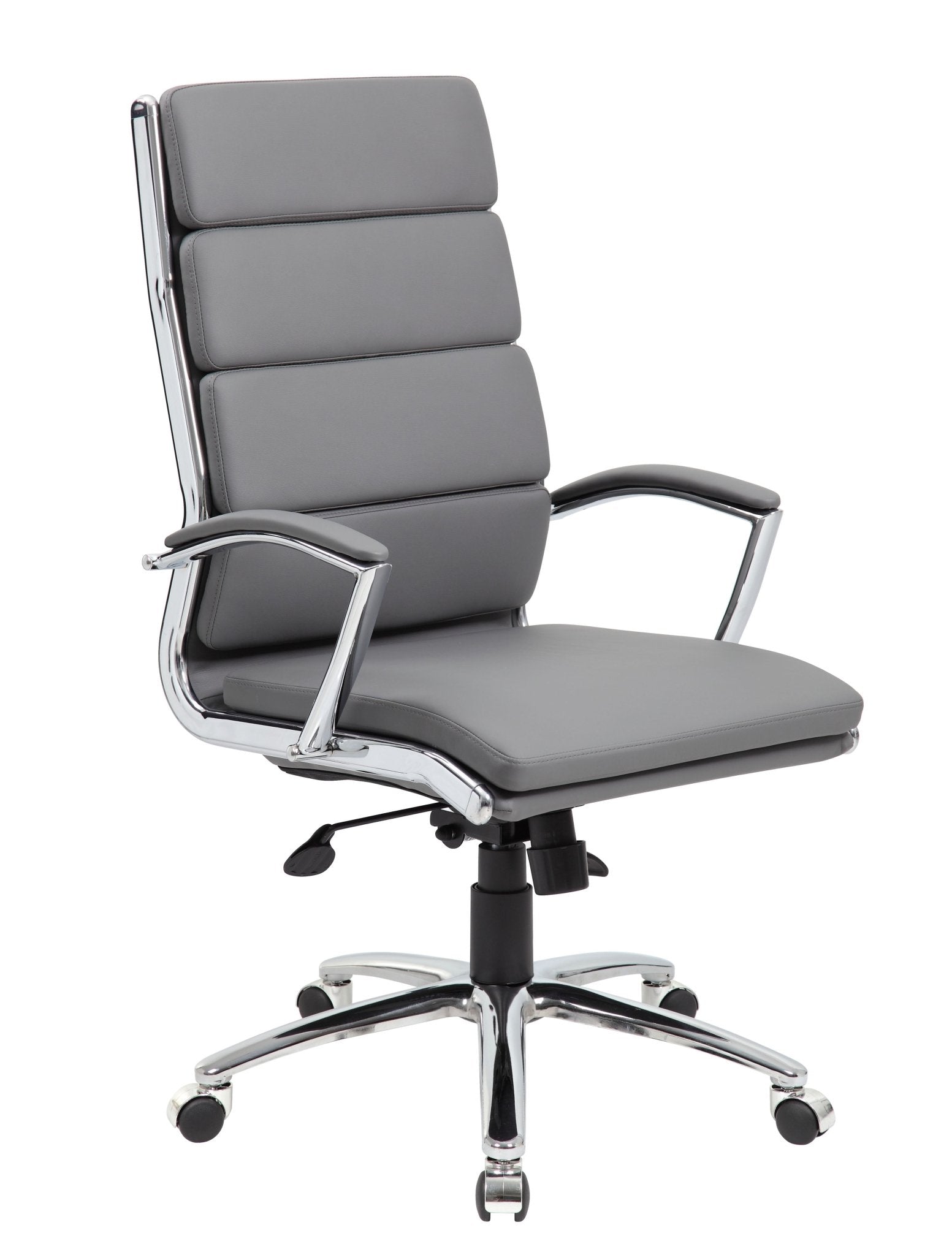 Boss Beige CaressoftPlus Vinyl High - Back Executive Chair (B9471) - SchoolOutlet