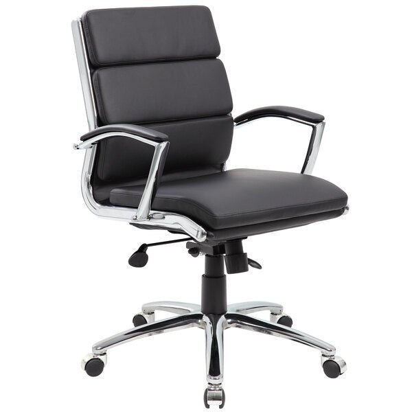 Boss CaressoftPlus Executive Mid - Back Chair (B9476) - SchoolOutlet