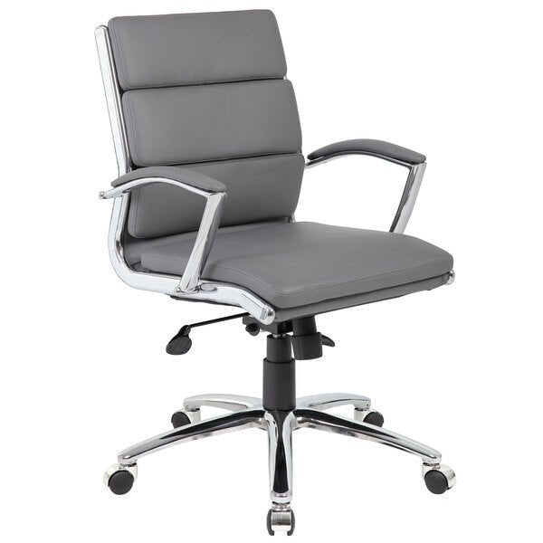 Boss CaressoftPlus Executive Mid - Back Chair (B9476) - SchoolOutlet