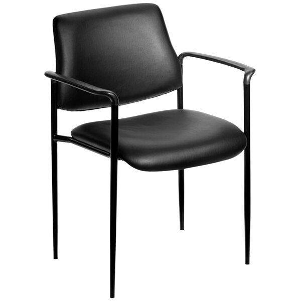 Boss Square Back Diamond Stacking Chair with Arm (B9503) - SchoolOutlet